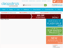 Tablet Screenshot of cleopatraschoice.com